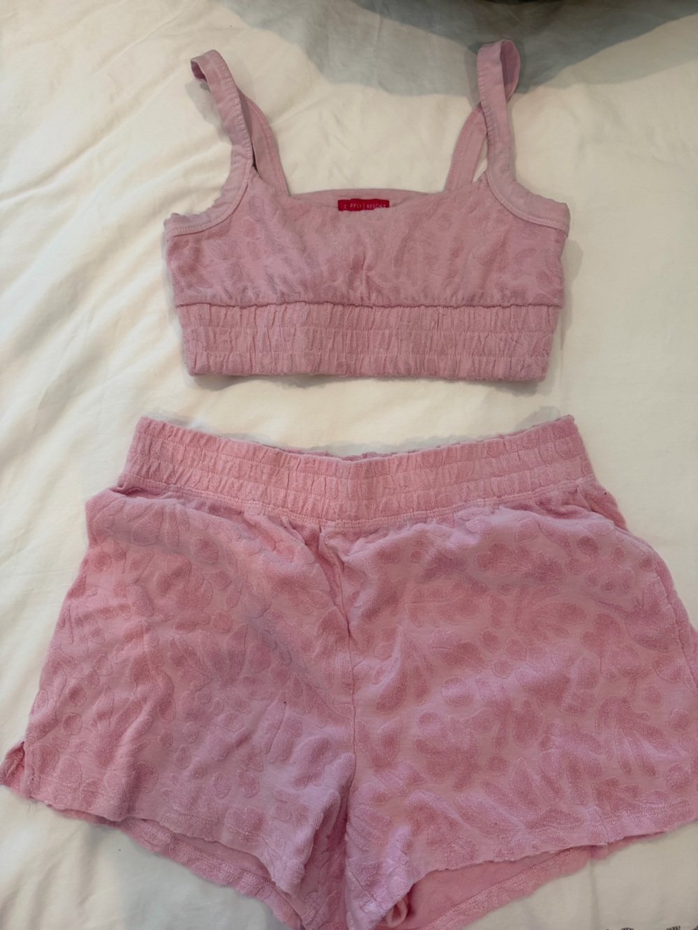 Z-supply  Pink Textured Shorts and Top Set